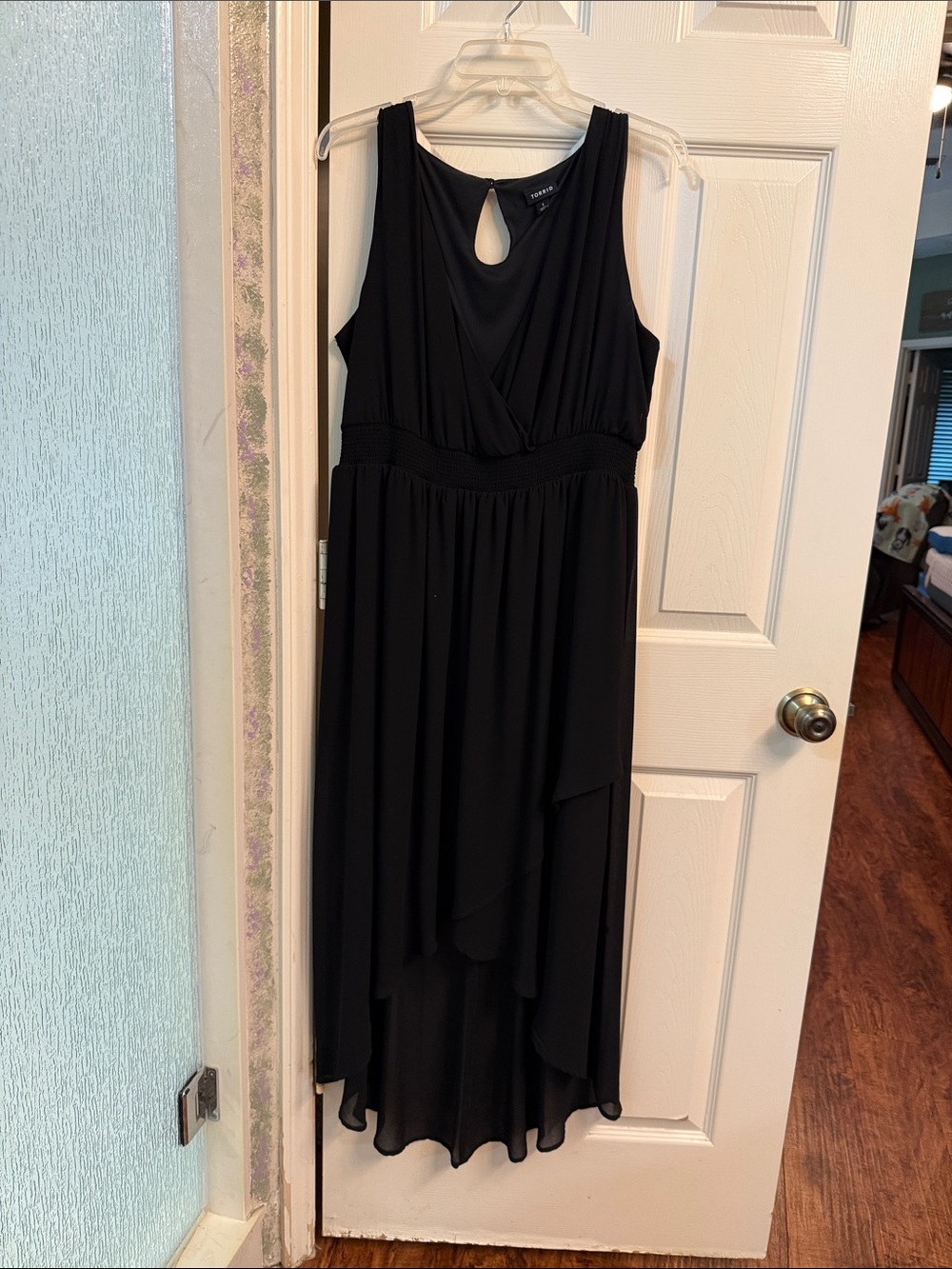 Nine West Black Sleeveless High-Low Cocktail Dress